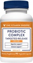The Vitamin Shoppe Probiotic Complex 4 Billion CFUs– Targeted Release Veggie Caps – Supports Intestinal Health & Digestion with a Balance of Probiotic Strains (90 Vegetable Capsules)