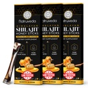 Himalayan Shilajit Honey Sticks for Men & Women - 75% + Fulvic Acid & Trace Minerals - Raw Honey, Saffron & Himalayan Shilajit Resin - Stamina, Performance & Energy Support - (Pack of 30)
