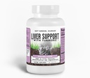 Liver Support Capsules w/Turmeric, Milk Thistle & Dandelion – Detox, Cleanse & Regenerate Liver Function – Daily Herbal Supplement w/Beetroot & Artichoke – 60 kapslar