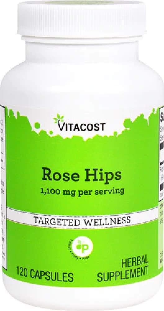 Vitakost Rose Hips - 1 100 mg per portion - 120 kapslar