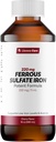 Llorens Care tarafından Yetişkinler için Ferrous Sulfate Liquid Iron Supplement - Anemi ve Iron Deficiency için 5 ml Iron Complex Supplement. Enerji Seviyelerini artırmak