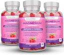 Magnesium Gummies 3 balení Essentialife 100mg per Serving - Směs hořčíku Citrát a hořčík Glycinát - Podporuje Digestion - Zůstaňte v klidu & Wake Up Energized s hořčíkem doplňky pro spánek