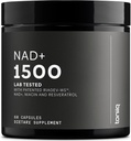 Toniiq NAD+ Supliment 1500mg - Ultra supliment NAD de înaltă rezistență cu ingrediente studiate clinic cu RiaGev-WSTM brevetat, Resveratrol, și Niacin - 60 capsule