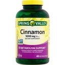 Spring Valley Cinnamon Dietary Supplement, 1000 mg, 400 Vegetarian Capsules - Metabolism Support. Includes Sticker.