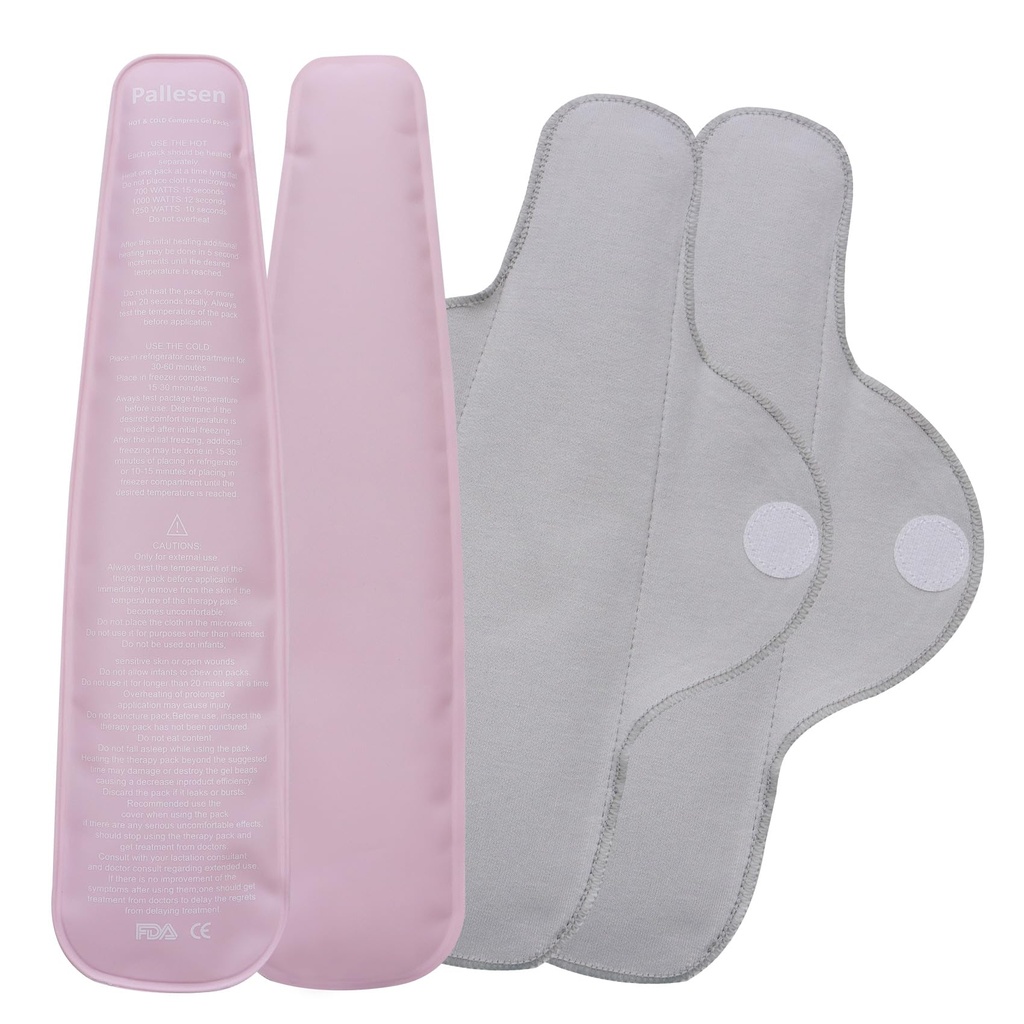 Pallesen Reusable Perineal Ice Packs, Perineal Cooling Pad, Postpartum Cold Packs, Cold and Hot Pack for Women After Birth and Delivery, Pregnancy & Hemorrhoid Pain Relief, Vaginal Discomfort