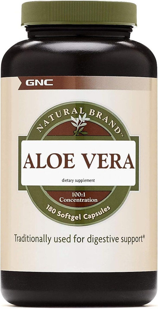 GNC Natural Brand Aloe Vera SoftGel kapsuly