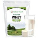 Z Natural Foods Grass-Fed Whey Protein Concentrate - Clean Whey Protein Powder from New Zealand - Cold Processed Pure Whey Protein with Essential Amino Acids for Nutrition & Fitness, Unflavored, 1 lb