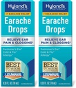 Hyland 's Earache Drops, Natural Relief of Swimmer' s Ear, Cold and Flu, Allergi Symptomer, Age 4 og op: (2 Pack)