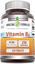 Formule uimitoare Vitamina B6 Pyridoxine 50 mg 250 comprimate Suplimentul 