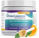 MultiAbsorb~Daily Essenziale, Polvere multi-nutriente per la salute ottimale, vitamine, minerali, antiossidanti, nessun filler o conservativi, naturale, non OGM, 30 Serve (Orange-Mango)