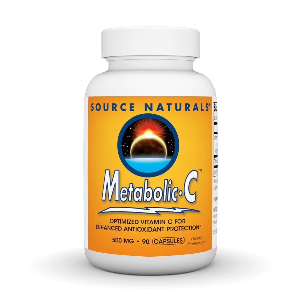 Source Naturals Metabolic C, Optimized Vitamin C for Enhanced Antioxidant Protection*, 500 mg - 90 Capsules