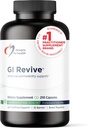 Designs for Health GI Revive - Slippery Elm Gut Health Support with Licorice Root, L-Glutamine + Zinc Carnosine - MSM, Marshmallow Root Powder + Okra Extract (210 kapsula)
