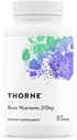 THORNE - Nutriments de base 2/Jour - Multivitamine quotidienne complète avec biodisponibilité optimale - Vitamine et formule minérale - sans gluten, lait et soja - 60 capsules - 30 portions