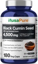 НусаPure Full Spectrum Black Cumin Seed 10: 1 екстракт, 450 мг еквівалентний 4,500mg 180 Веггі Порошкові Caps Non-GMO, Vegan Non-Oily