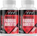 2400mg Fadogia Agrestis Tongkat Ali kiegészítők - harmadik fél által tesztelt - 1400mg Fadogia Agrestis & 1000mg Tongkat Ali, Maximális Erő, Izomtömeg & Athletic Performance, 2 csomag