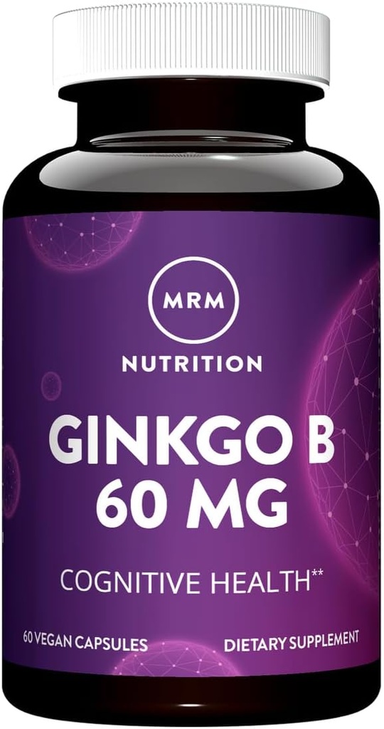 MRM Ginkgo B, 60 mg, 60 Vegetariánske kapsuly