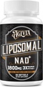 1800 MG Liposomal NAD Suplement, NAD + Suplement podobny do Nikotynamidu Ribozyd, 98% Pure NAD Plus Suplement dla Energy Booster & Naprawa komórkowa dla mężczyzn i kobiet, Non-GMO, 60 Softgels