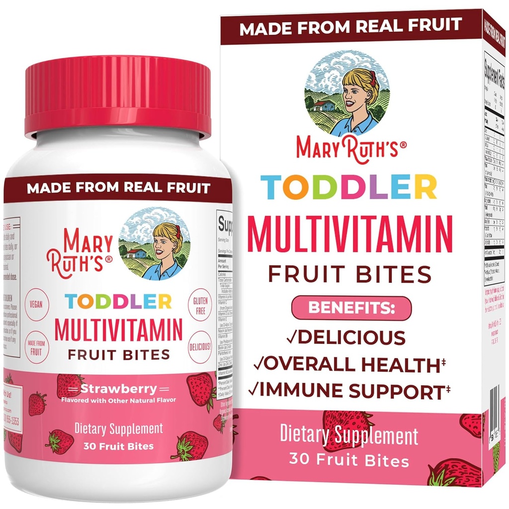 Anak-anak Multivitamin Fruit Bites oleh MaryRuth 124; Toddler Multivitamin Ages 1 & Up 124; Ammune Support Suppplement Hoble 124; Anak-anak Vitamin 124; Vitamin D 124; Vitamin C 124; Vegan 124; 30
