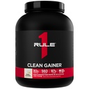 Rule 1 Proteins Clean Gainer - High-Protein Lean Gain Formula with 560 Calories, 30g of Full-Spectrum Protein, Over 90g Carbs, Under 6g of Fat (15 Servings, Vanilla Ice Crème)