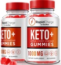 NutraRize (Pack of 2 Rapid Charge Keto + ACV Gummies para apoiar saúde global, All Natural Apple Cider Vinegar, Keto Plus ACV Gummy Formula, Gomitas Review (120 Gummies)