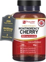 Montmorency Cherry 6400mg - 200 Tart Cherry 캡슐 - 남성 및 여성을위한 천연 Tart Cherry 추출물 보충 - 슈퍼 강도, 글루텐 무료, Vegan 및 GMO 무료 - Prowise로 영국에서 제작