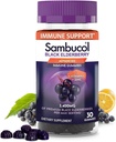 Sambucol Elderberry Gummies - Immune Support Supplement for Adults with Vitamin C & Zinc, Sambucus Elderberry with High Antioxidants, Gluten Free, Vegan - 30 Count