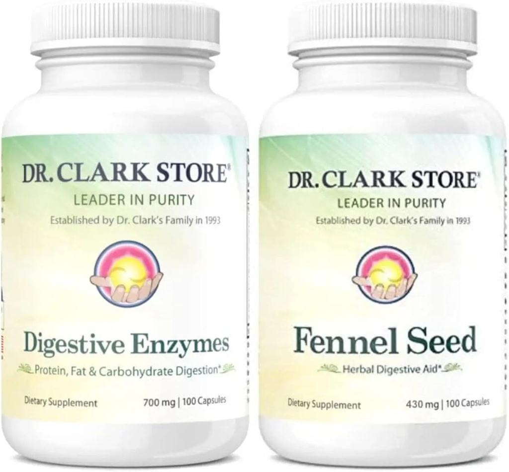 Dr Clark Store Flat Tummy Kit - Gelişen Digestion, Bowel Regularity & Gut Health - Natural Digestive Aid Supplement