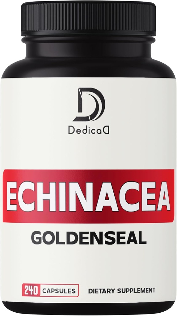 1000 mg Echinacea Goldenseal kapsule- 240 Število 4-mesečno oskrbo - podpora imunski sistem, dobro počutje in prekomerno zdravje