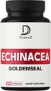 1000mg Echinacea Capsule Goldenseal- 240 Conte de 4 luni de aprovizionare - Suport Sistemul imunitar, Bine-Fiind & Overal Health