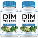 Liberty Lifestyle DIM Supplement 200mg - DIM Diindolylmethane Plus BioPerine - Estrogen Balance, Hormone Menopause Relief, Acne Treatment, Vegan - 120 Count
