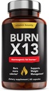 Vitamin Bounty Advanced Thermogenic Fat Burner for Men " Women - Burn X13 Weight Loss supplement with 13 Powerful Ingredients - Metabolism Booster, Energy " Appetite Control - 60 Capsules