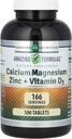 สูตรมหัศจรรย์ Calcium Magnesium Zync + วิตามิน D3 Supplement | 500 Tables | Not-GMO | Gluten-frees ในสหรัฐอเมริกา