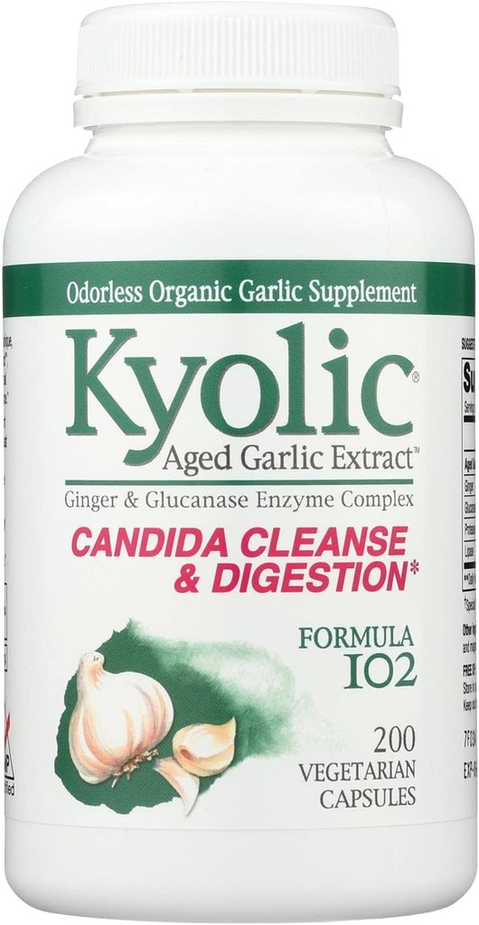 Kyolic #102 Valkosipuli W/Enzyme Veg 200 Cap