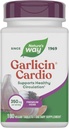 דרכו של הטבע Garlicin Cardio, Premium Herbal, תומכת ב Circulation בריא *, No Garlic Taste, טבעוני Garlic תוספי, 180 טבליות (Packaging May Vary)
