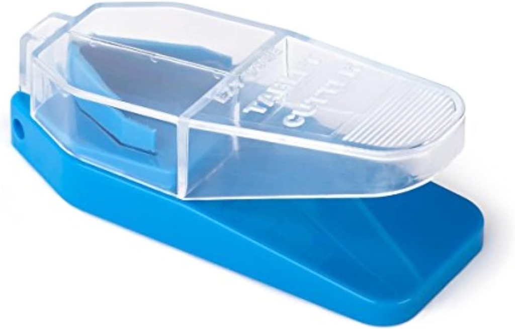 EZY DOSE Apgamai Cutter ir Splitter, Safely cuts didelis, Mažas ir Tiny Pills, Vitaminai, Tabletes per pusę, Accurate Easy Pjovimo, Nerūdijančio plieno karkasas, Kelionių Senesni, Lengvas naudoti, Spalva gali būti Vary, BPA nemokamai