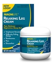 MagniLife Relaxing Leg Cream, 4 Oz, Fast-Absorbing Topical Moisturizing Cream with Lavender & Magnesium, Non-Greasy, Bedtime Body Care