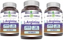 Amazing valemid L-arginiin Supplement | 1000 Mg per Serving | Tabletid | Aminohappelisand naistele ja meestele | Mitte-GMO | Gluteenivaba | Valmistatud USAs (120 Count | 3 Pack)