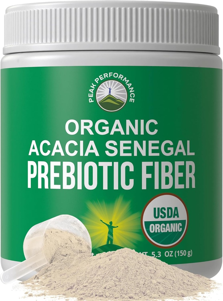 유기 Acacia Senegal Prebiotic 섬유 분말. 불연성 USDA 유기 식물에 근거한 수용성 Vegan Prebiotics Gut 건강 보충교재 Digestive 효소를 가진. HSA + FSA Eligible Vitamins 만 목록 승인
