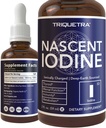 Nasint Iodine Supplement 400 Serviews, Glass Plotter, Filter, 1800 Mcg - 600 Mcg ต่อ Drop - สีใส - การสนับสนุนสุขภาพไทรอยด์, พลังงาน, Immunity & Metabolis (Oz).