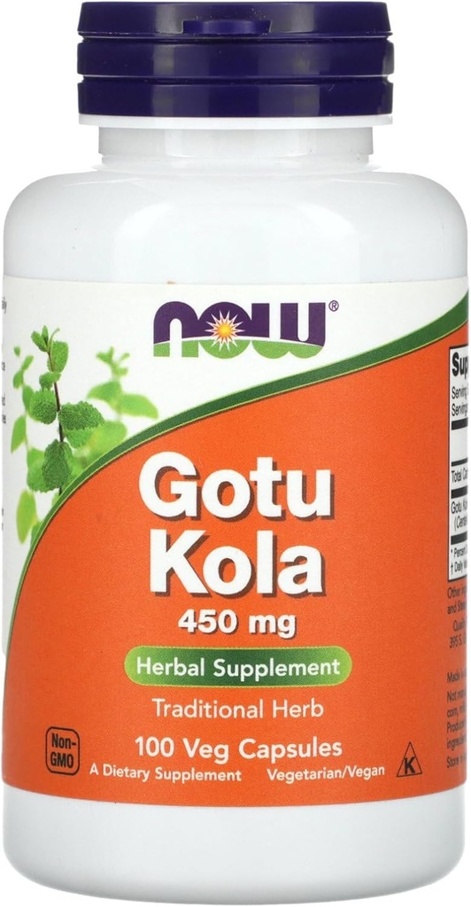 Nu livsmedel Gotu Kola, 450 mg, 100 Veg kapslar