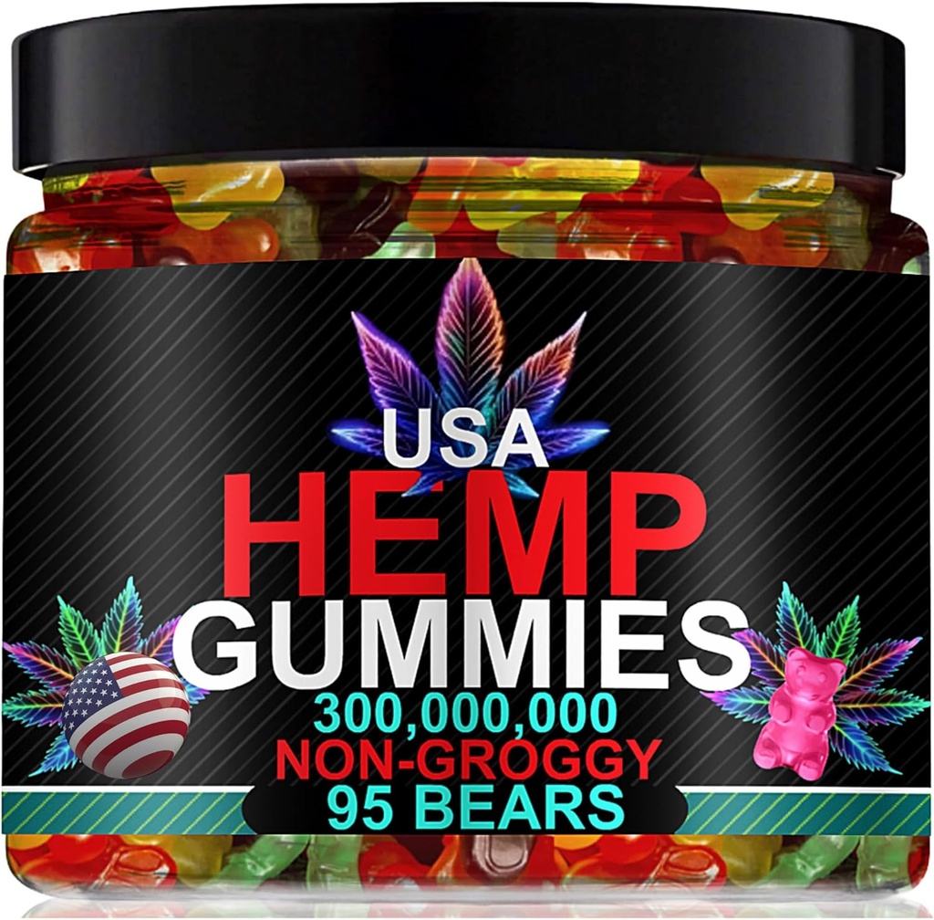 Hemp Gummies Sleep Edibles for Peace and Relaxation-High Potency Pure Extra Indarra Hemp Oil-Made in USA