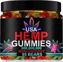 Hemp Gummies Sleep Edibles for Peace and Relaxation-High Potency Pure Extra Indarra Hemp Oil-Made in USA