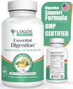 Essential Digestion 90 Veggie Caps - Digestive Enzymes는 소화 및 구트 건강을 개선하고 소화 문제 완화 - 남성과 여성을위한