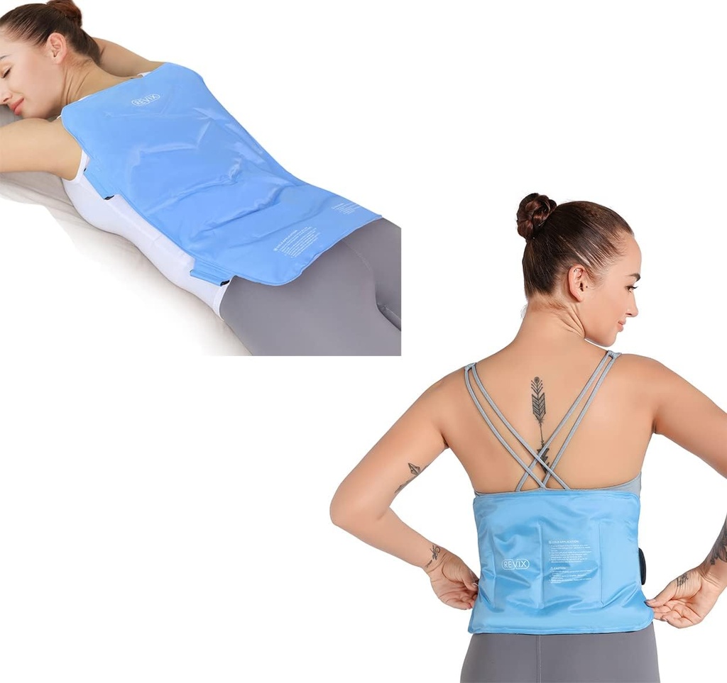 REVIX Full Back Ice Pack für Verletzungen Reusable und Gel Ice Pack für niedrigere Rückenverletzungen