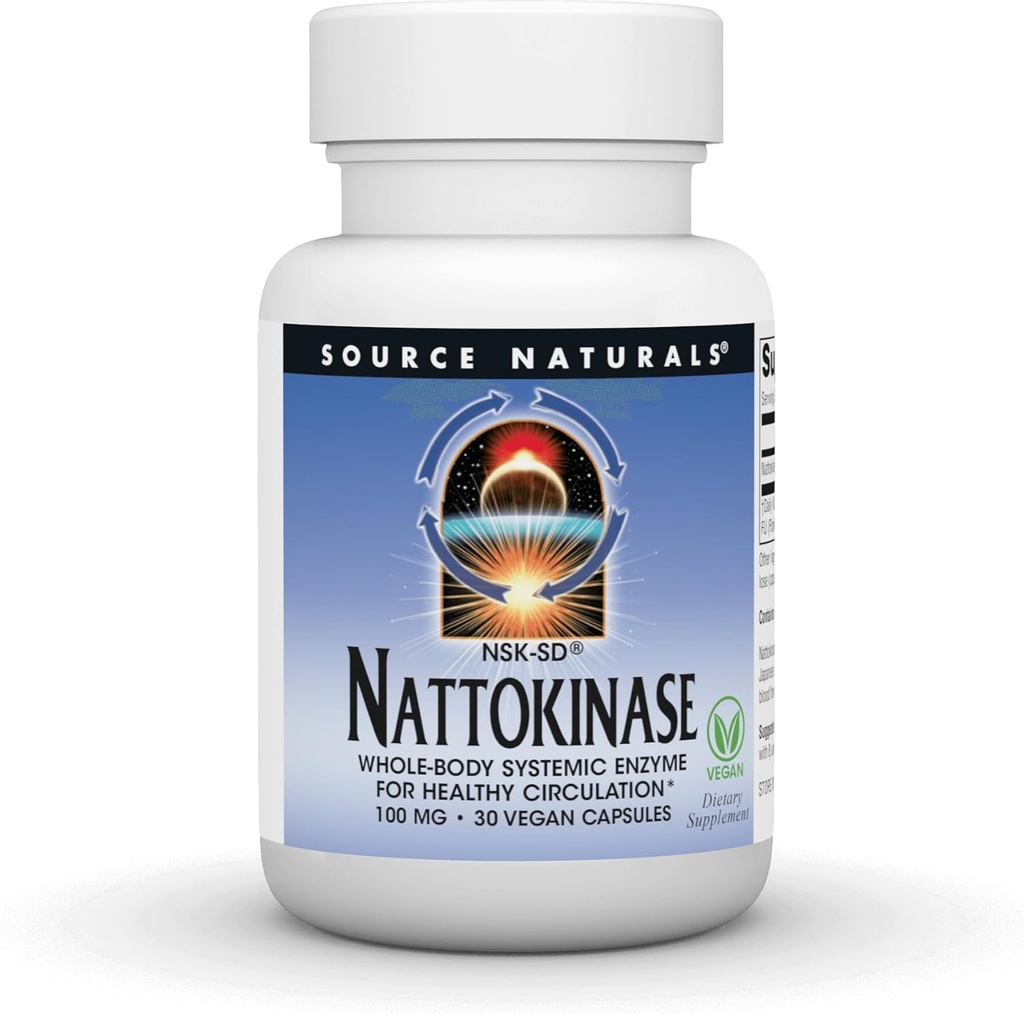 NSK-SD Nattokinase, enzima sitemico del corpo intero per la circolazione sana*, 100mg, 30 capsule vegane