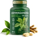 Complejo de Ashwagandha 800mg con GABA, L-Theanine &amp; B6 – Soporte Adaptogénico para calma, enfoque &quot; – 60 cápsulas – más fuerte que 600 mg - No GMO, libre de gluten