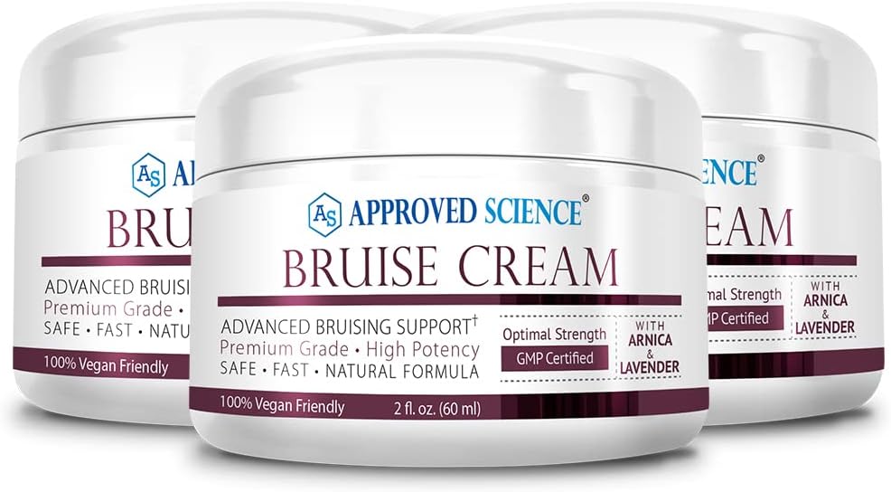 Disetujui Bruise Cream Sains - Arnica dan Lavender - Soothe dan Bruises Fade - 6 Fl Oz - 3 Pack - Vegan