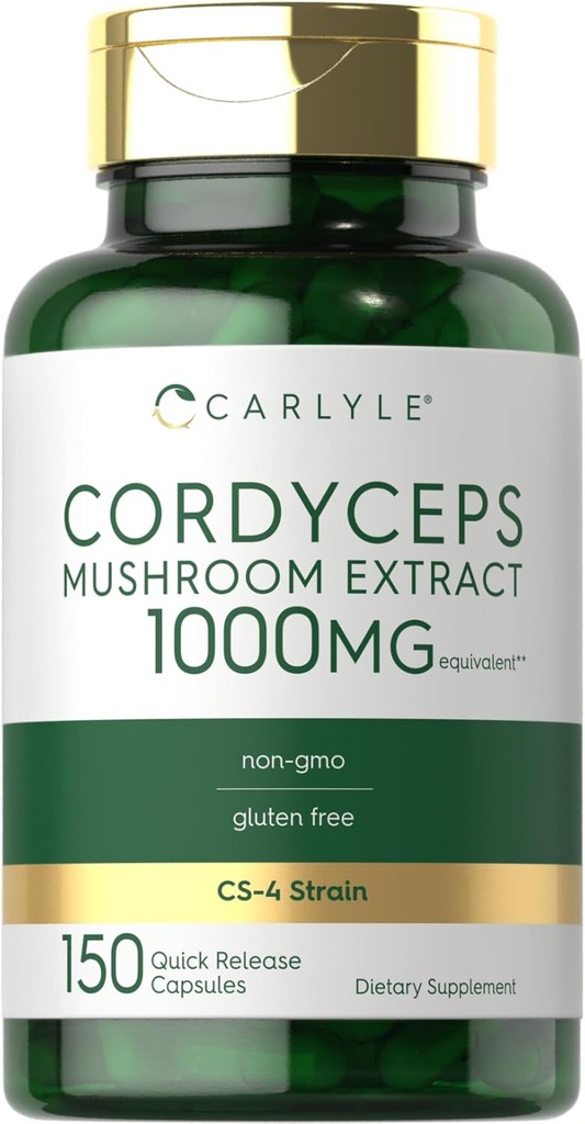 Carlyle Cordyceps Mushrom Capsulas 1000mg 