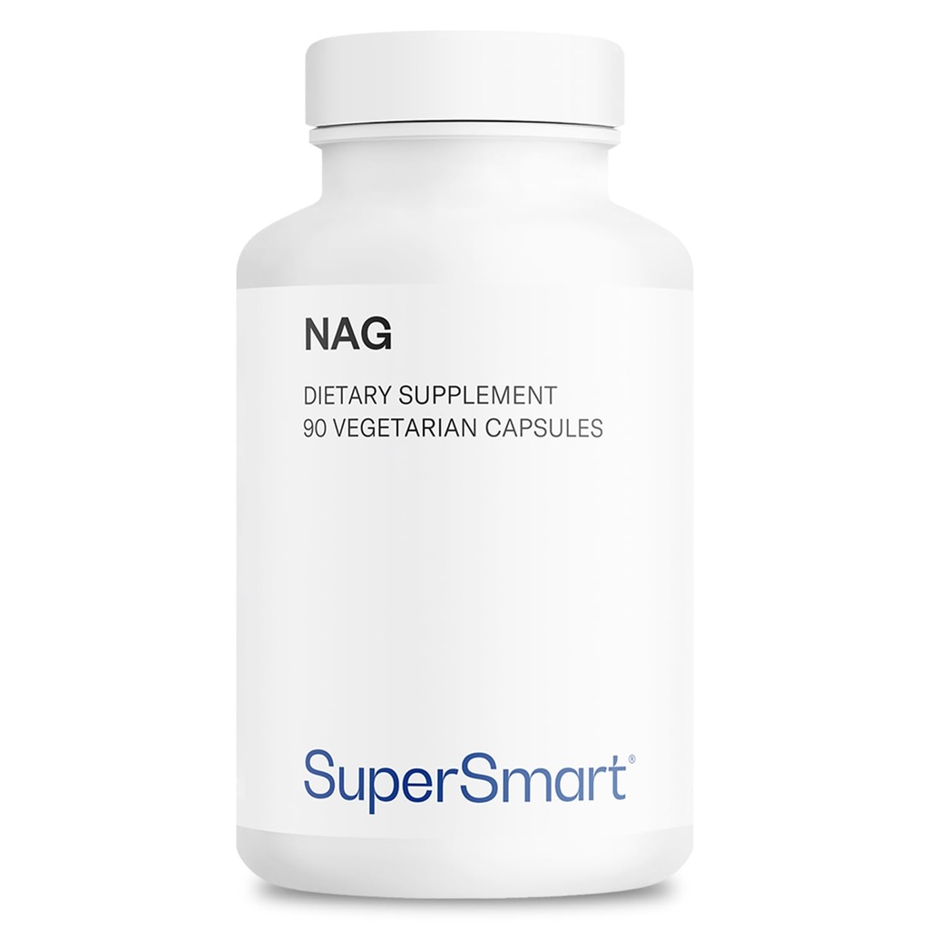 Supersmart - NAG Supplement 1500mg per Day (N-Acetyl Glucosamine) - High Absorption Glucosamine Sulfate | Non-GMO & Gluten Free - 90 Vegetarian Capsules