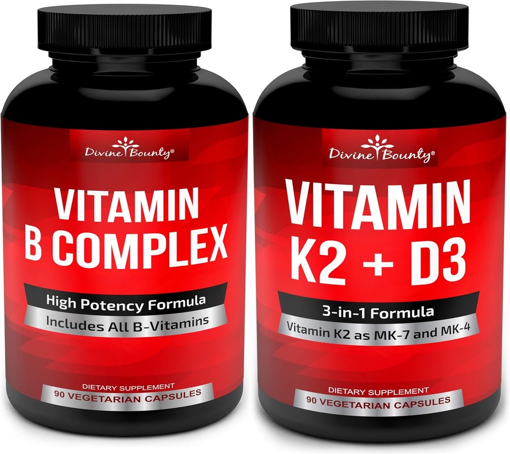 Božanski Bounty Super B Complex Vitamini & Vitamin K2 z D3 paket